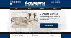 Desktop Screenshot of concreteflatworkprescottvalley.com